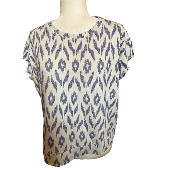 Sundry for J. Crew Ikat Print Short Sleeve Shirt Size Large NWT, Women's - Picture 2 of 7
